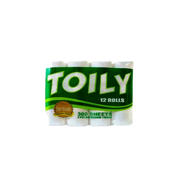 Toily Bathroom Tissue 2P 6 Rolls 300's