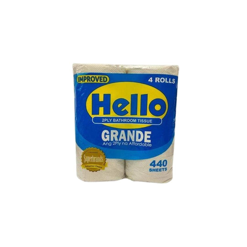 Hello Bathroom Tissue 2 PLY 4Rolls