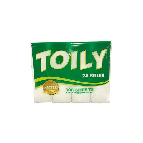Toily Bathroom Tissue 2 PLY 24 Rolls 300's
