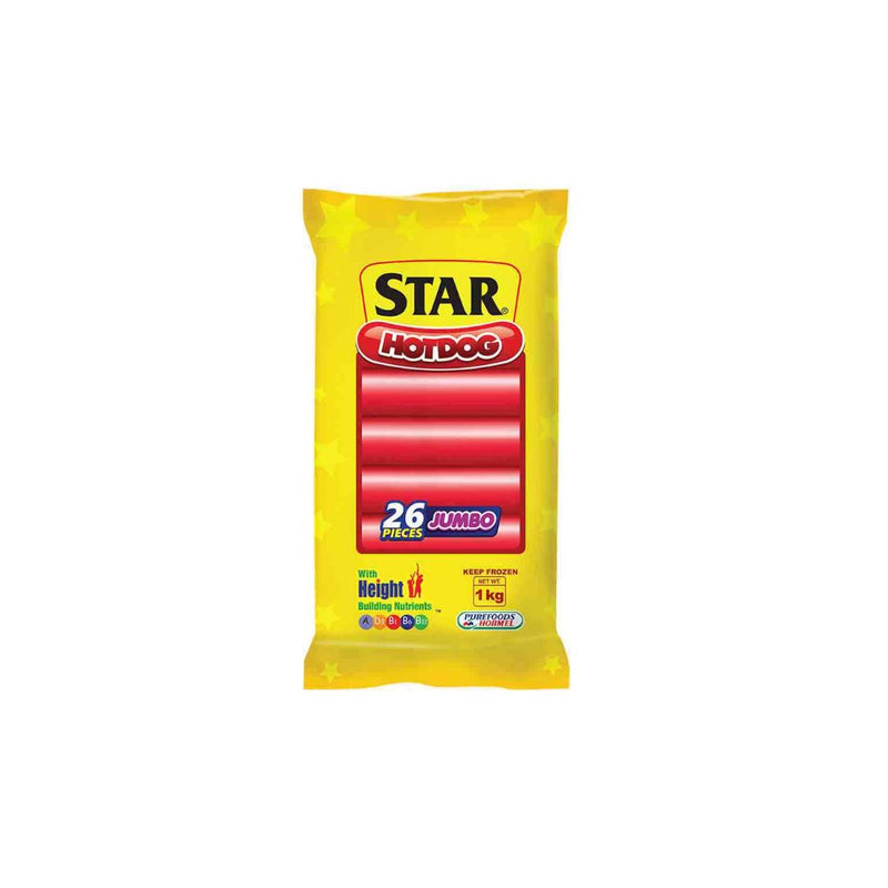 Purefoods TJ Hotdog Star Jumbo 1kg