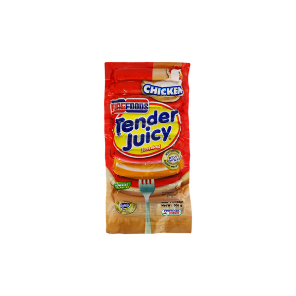 Purefoods Tender Juicy Chicken Hotdog Jumbo 500g