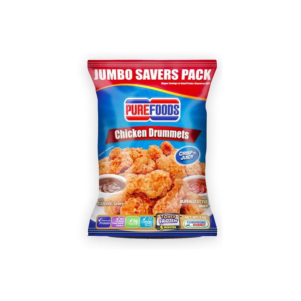 Pure Foods Crispy N Juicy Chicken Drummets 1kl