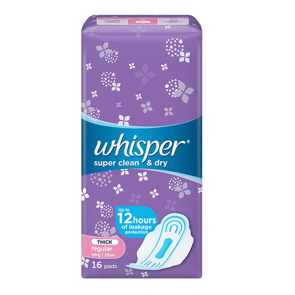 Whisper Regular Super Clean & Dry Regular Flow Mesh Wings