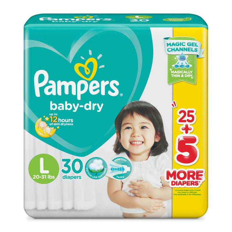 Pampers Baby Dry Value 30+2x4  Large