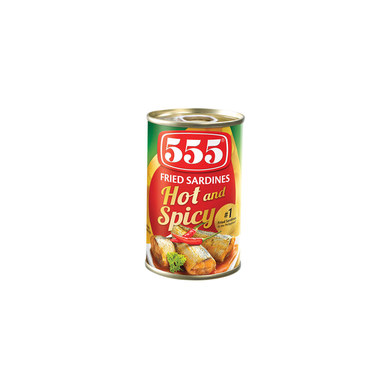 555 Fried Sardines Hot & Spicy 155g