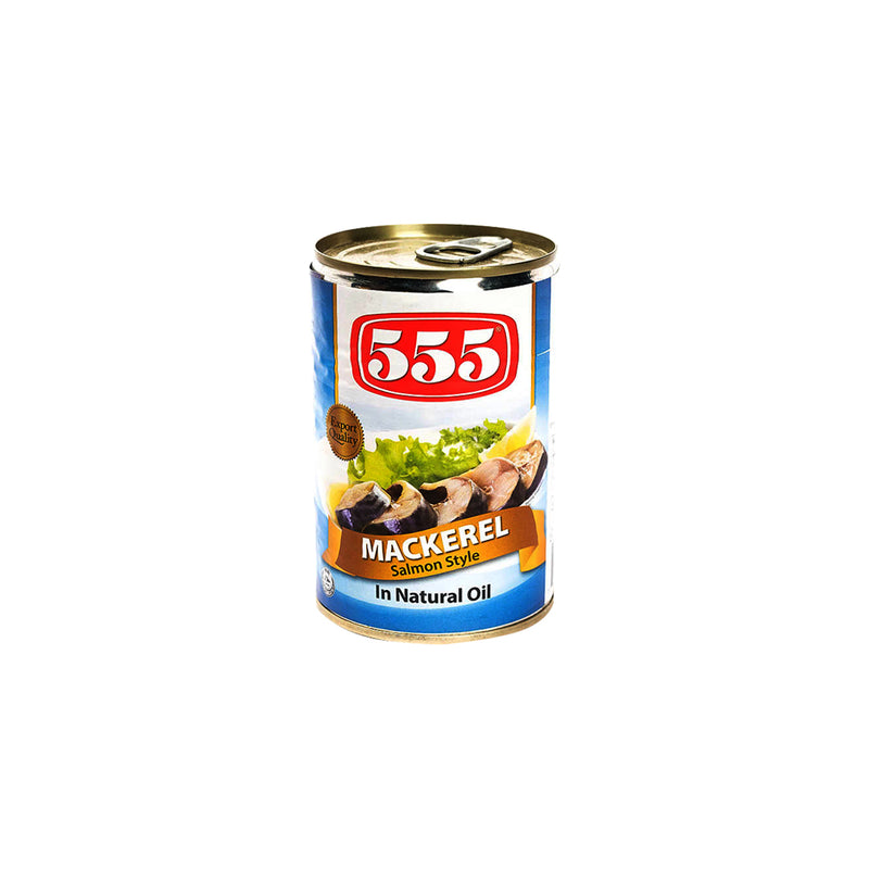 555 Mackerel Salmon Style  Natural Oil 425g