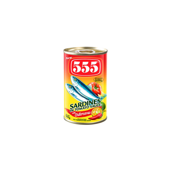 555 Sardines in Tomato Sauce Chilimansi 155g