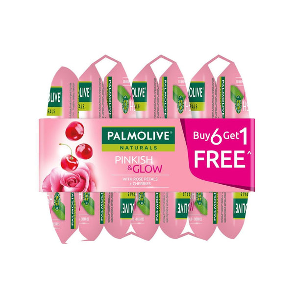 Palmolive Bar Soap with Pinkish & Glow 6+1 55g