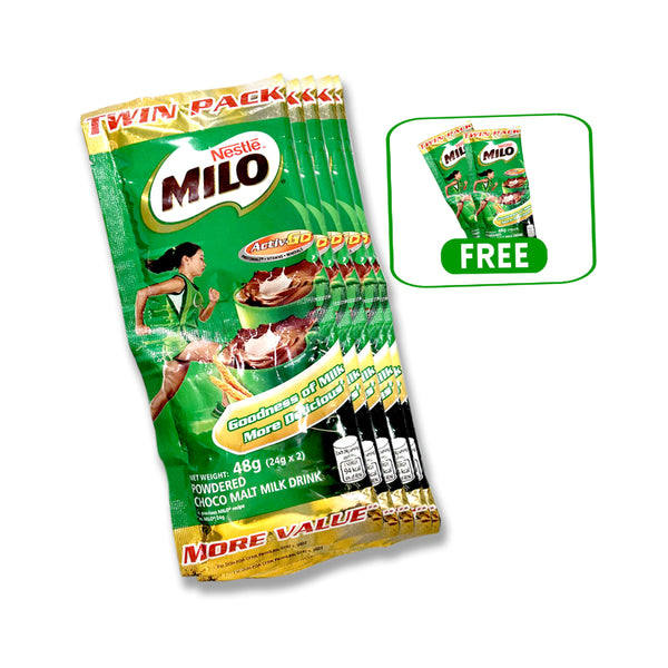 Buy 24pcs Milo Activ-Go Twin Pack 24g Get FREE 2pcs