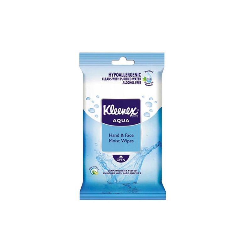 Kleenex Wipes Hand & Face Aqua 10's