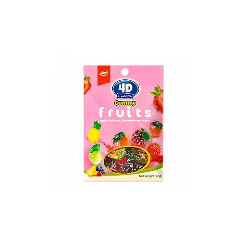 4D Gummy Fruits 48g 12's
