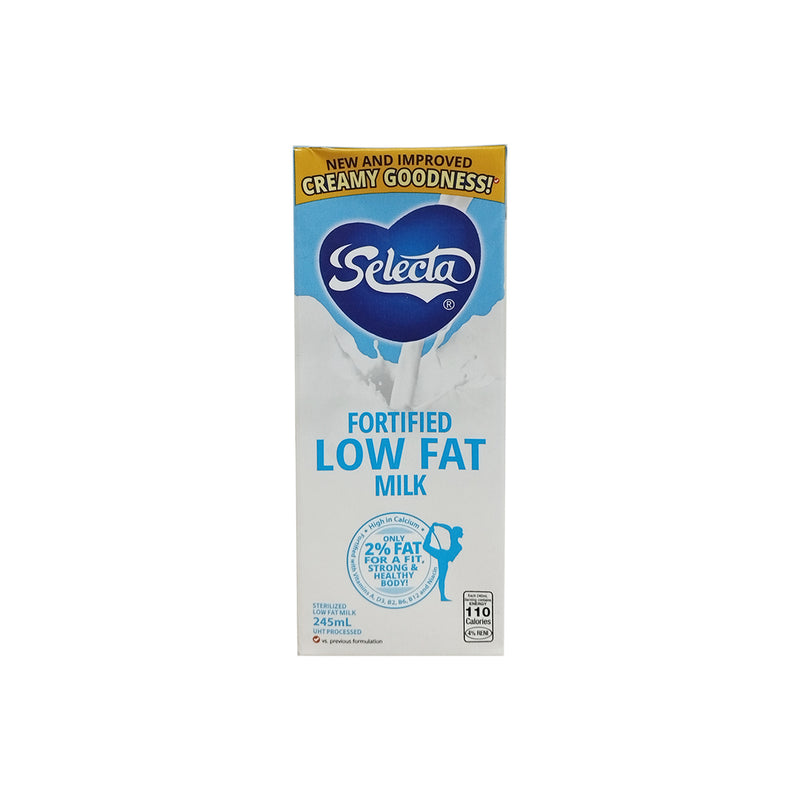 Selecta Fortified Low-Fat Milk 245ml