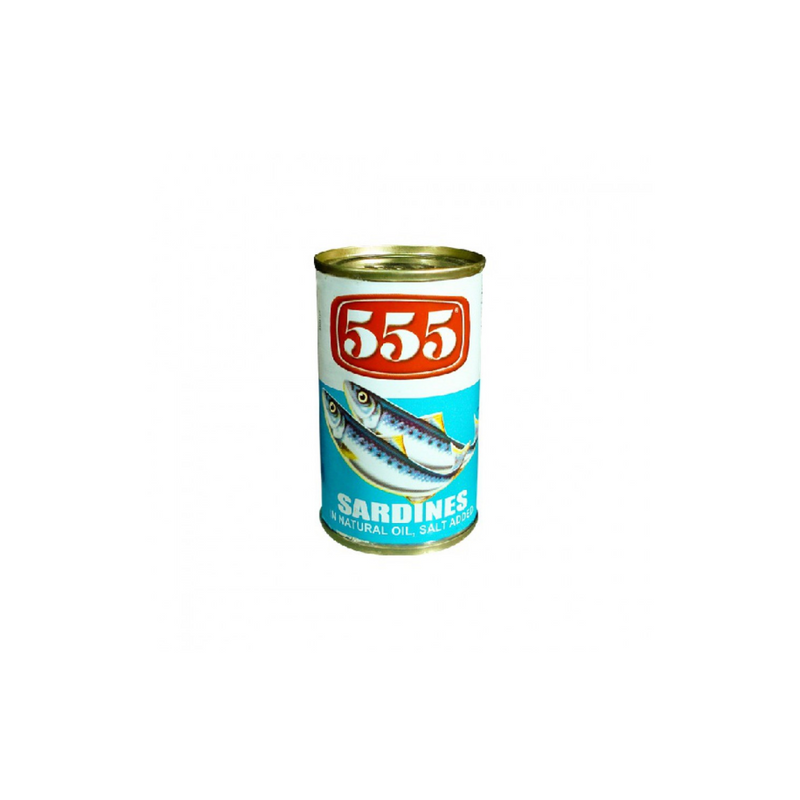 555 Sardines Mackerel in Natural Oil 155g