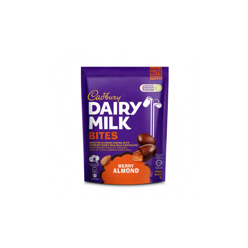 Cadbury Dairy Milk Bites Size Merry Almond 50g