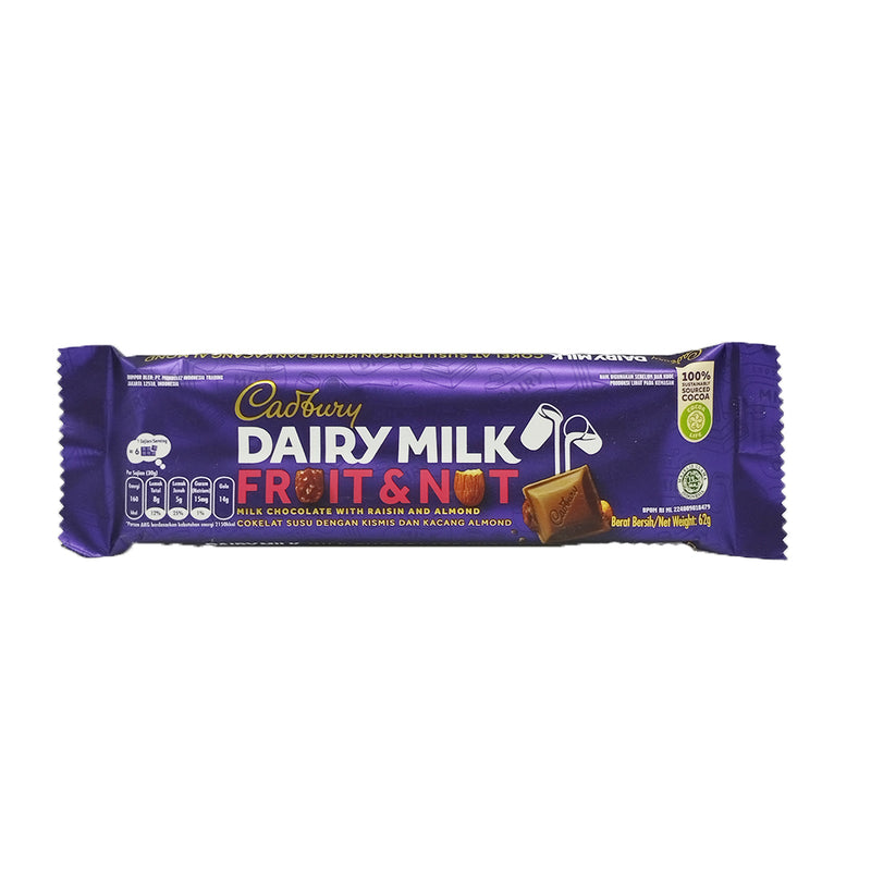 Cadbury Dairy Milk Fruit Nut 65g