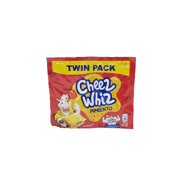 Cheez Whiz Twin Pack Pimiento 24g