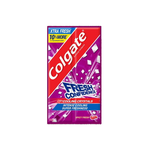 Colgate Fresh Confident With Cooling Crystals Spicy Fresh (RED) Twin Pack