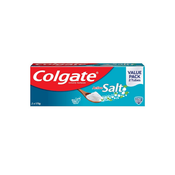 Colgate Twin Pack Active Salt 175g