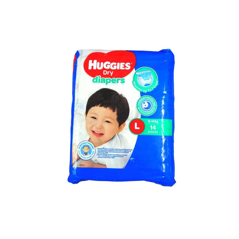 Huggies Dry Large 14's