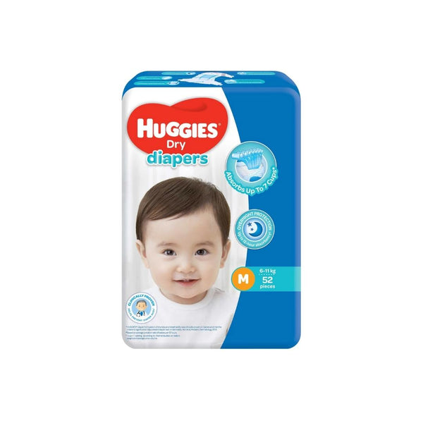 Huggies Dry Medium Jumbo 52's