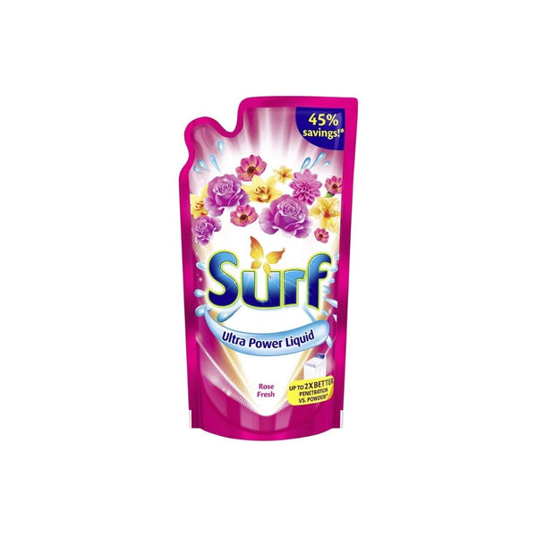 Surf Liquid Detergent Rose Fresh Pouch 900ml