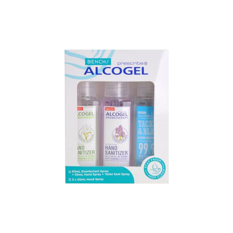 Bench Alcogel Hand Sanitizer Spray Value Pack by 3s
