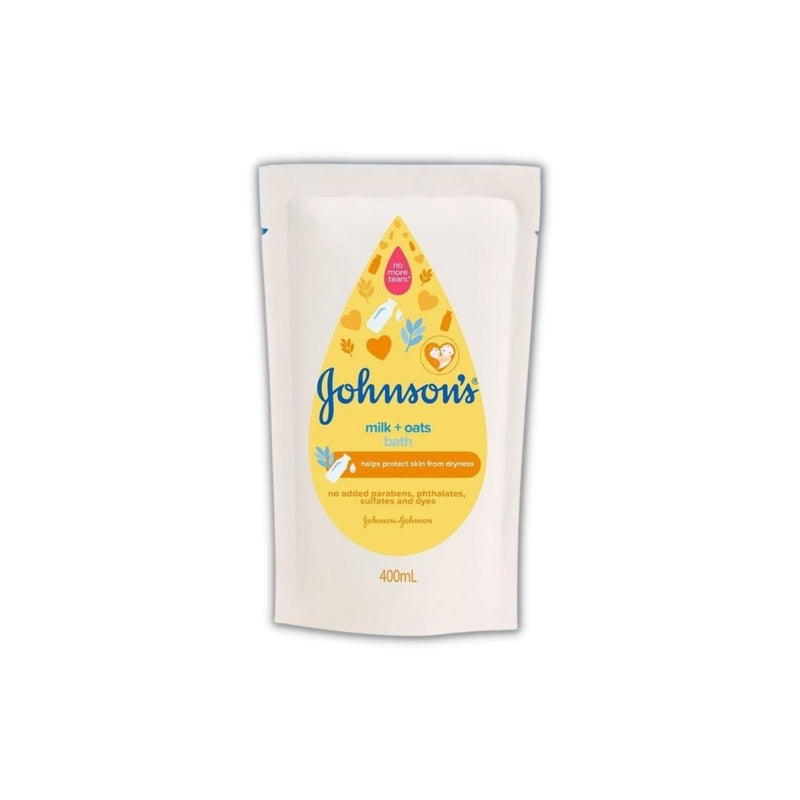 Johnsons Milk+Oats Bath  Refill 400ml