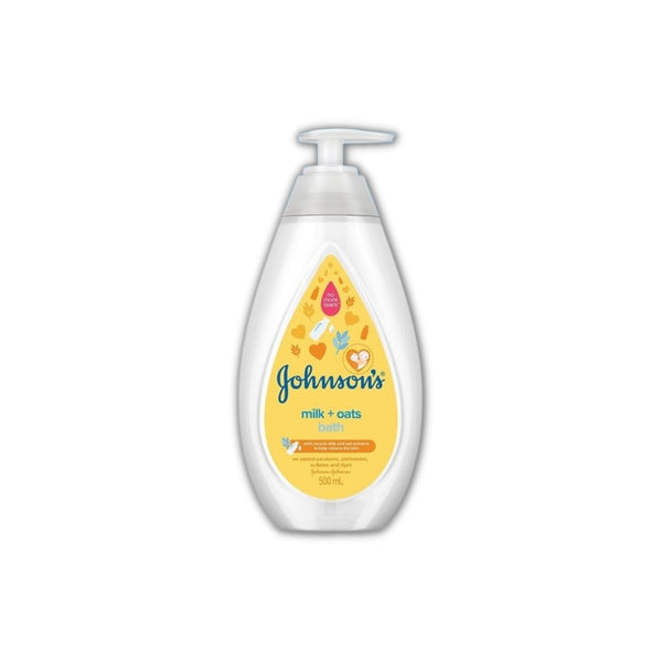 Johnsons Milk+Oats Baby Bath Pump 500ml