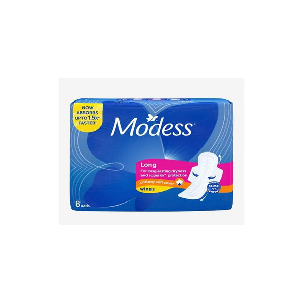 Modess Cottony Soft Long With Wing 8's