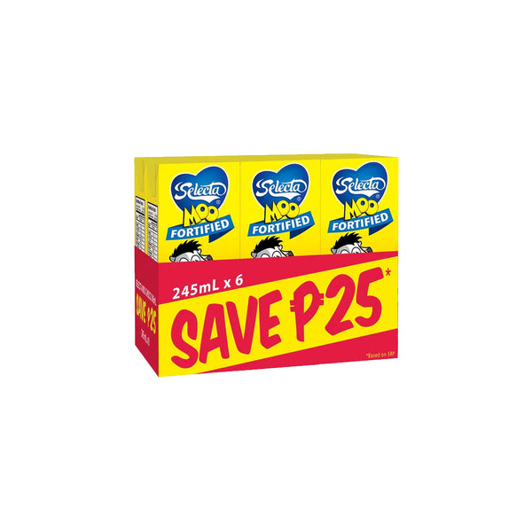 Buy 6 Selecta Moo Milk Choco 245ml Save 25