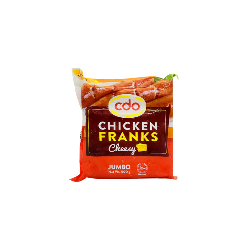 CDO Chicken Franks Cheesy Jumbo 500g