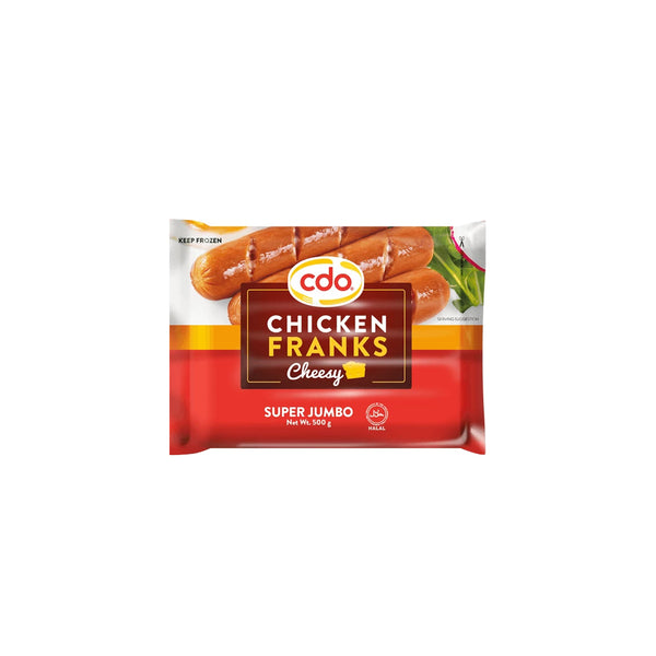 CDO Chicken Franks Cheesy Super Jumbo 500g