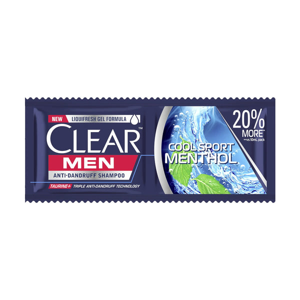 Clear Shampoo Cool Sport Menthol Men 12ml