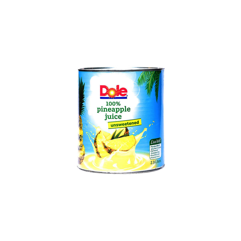 Dole 100% Pineapple Juice Unsweetened 2.9L