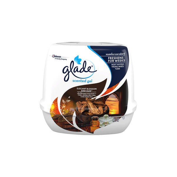 Glade Scented Gel Air Fresheners Elegant Blossom and Oud 180g