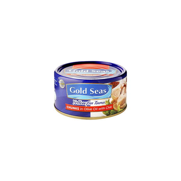 Gold Seas Yellowfin Tuna Chunks In Olive Oil With Chili 90g