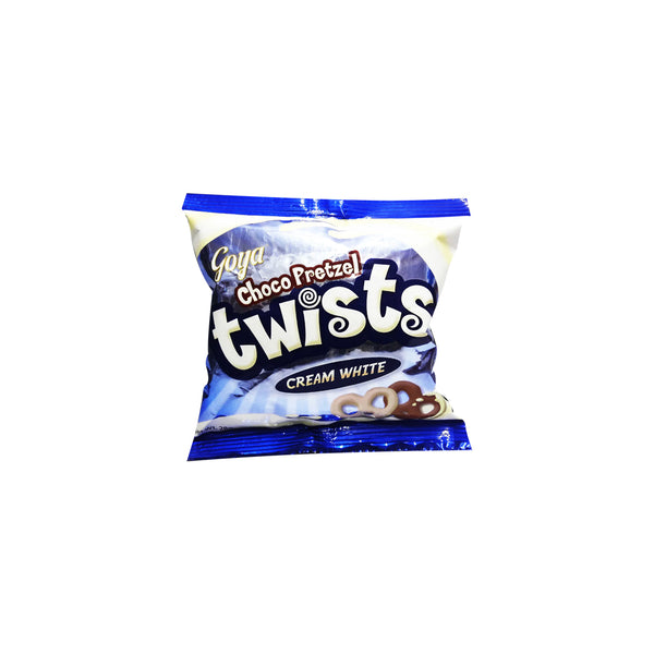 Goya Choco Pretzel Twists Cream White Choco 50g