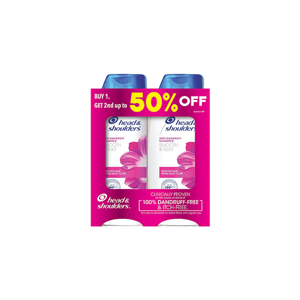 Head & Shoulders Shampoo Smooth & Silky 170ml Buy 1 Get 1 at 50% Off