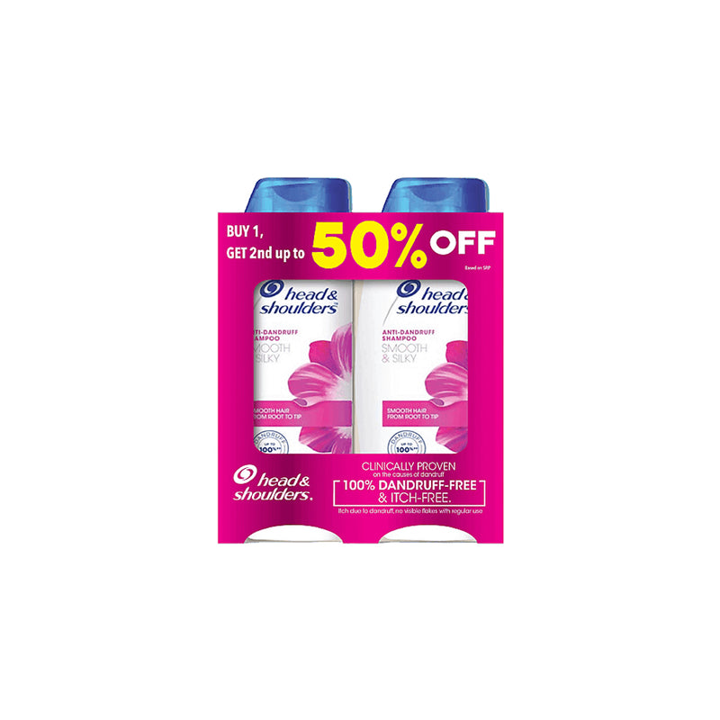 Head & Shoulders Shampoo Smooth & Silky 170ml Buy 1 Get 1 at 50% Off