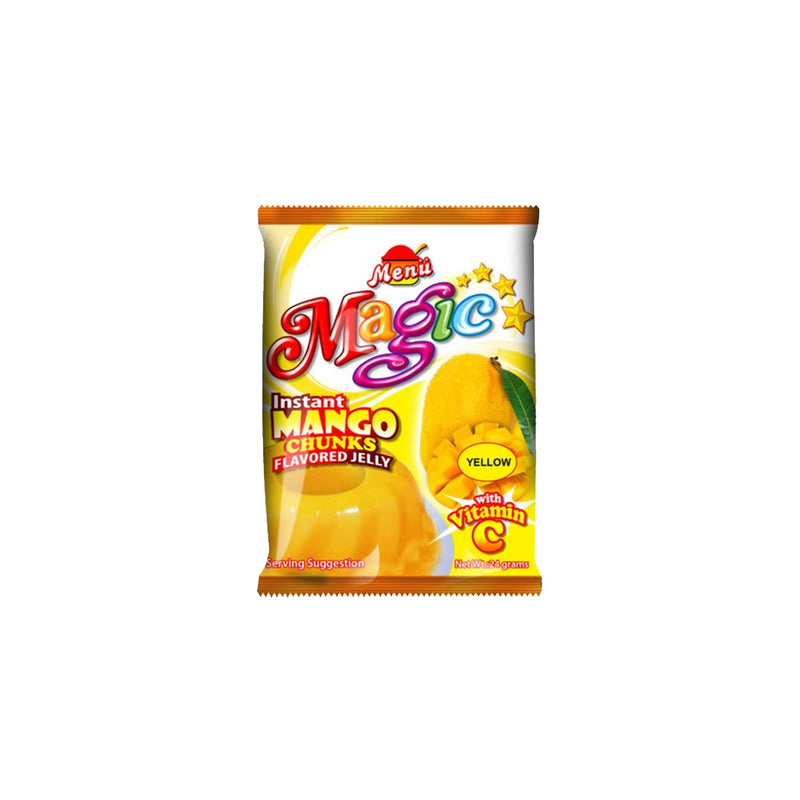 Menu Magic Gulaman Powder Mango Chunks 24g