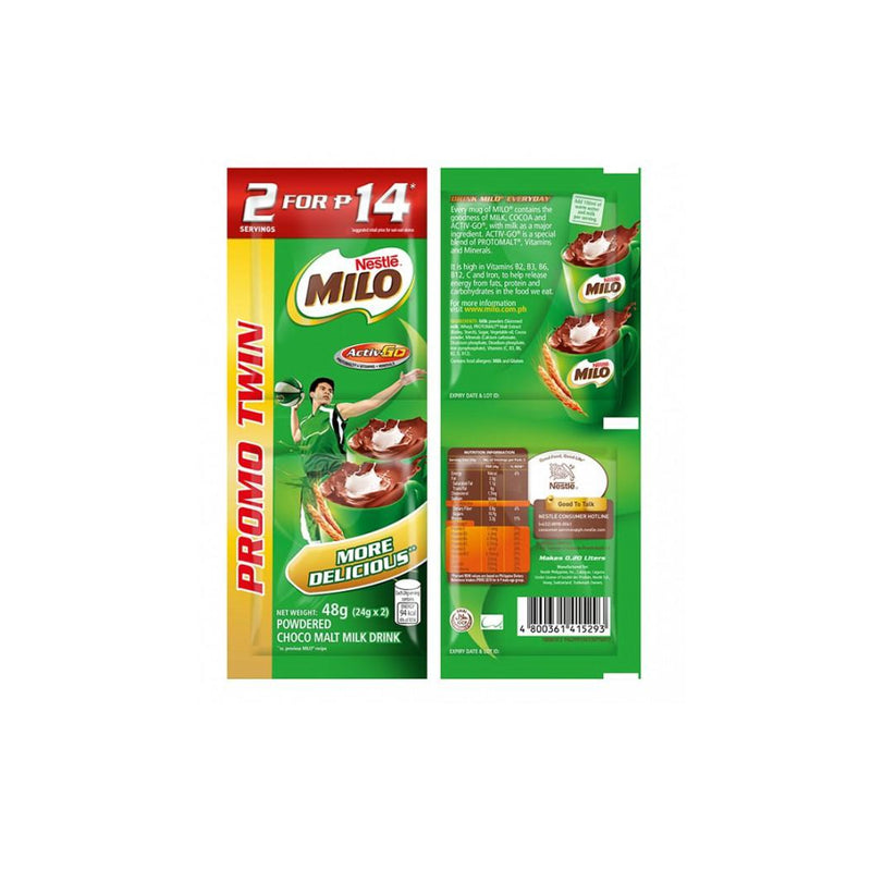 Milo Activ Go Twin Pack 48g