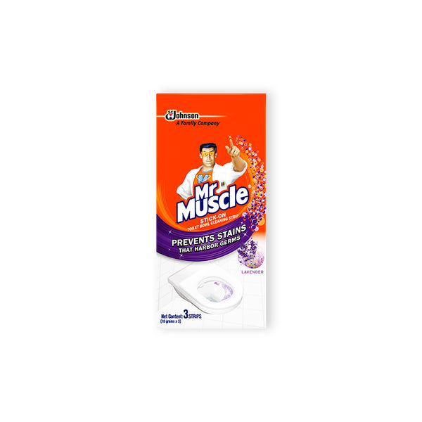 Mr. Muscle Stick-OnToilet Bowl Cleaning Strip Lavander 10's