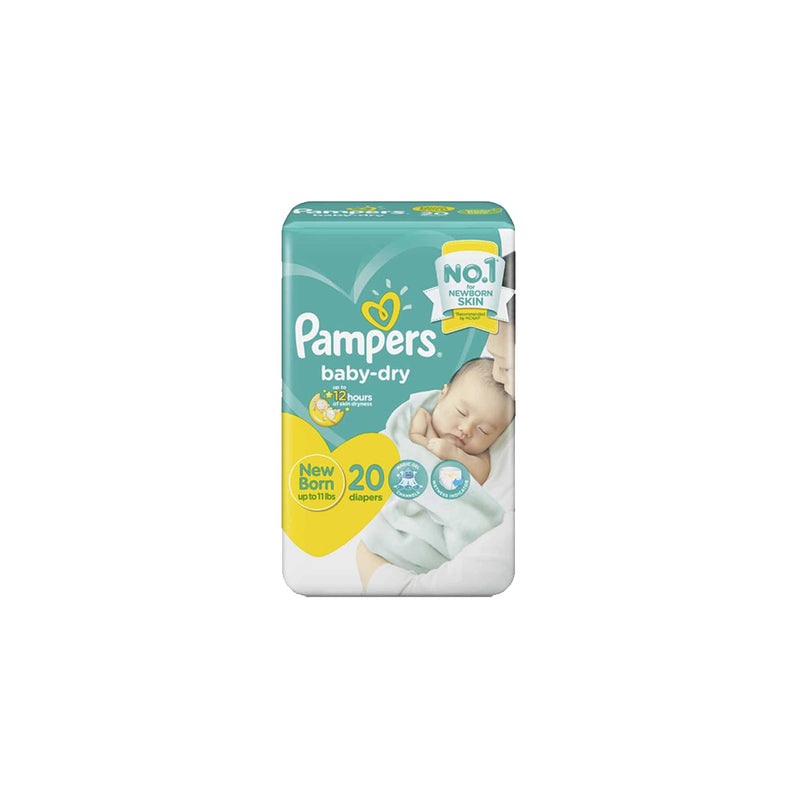 Pampers Baby Dry Newborn 20's x8