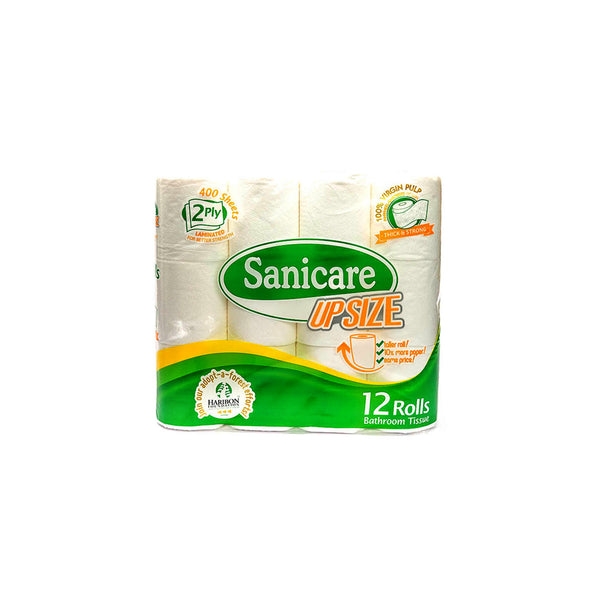 Sanicare Bathroom 2Ply 12Rolls 400 Sheets