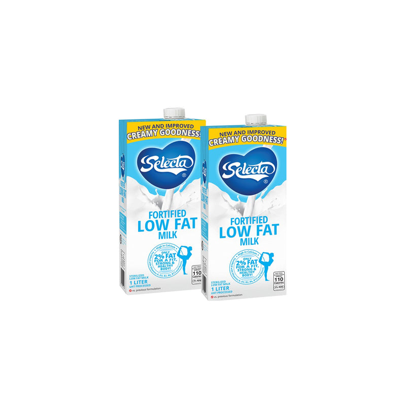 Selecta Fortified Low Fat Milk 2x1L