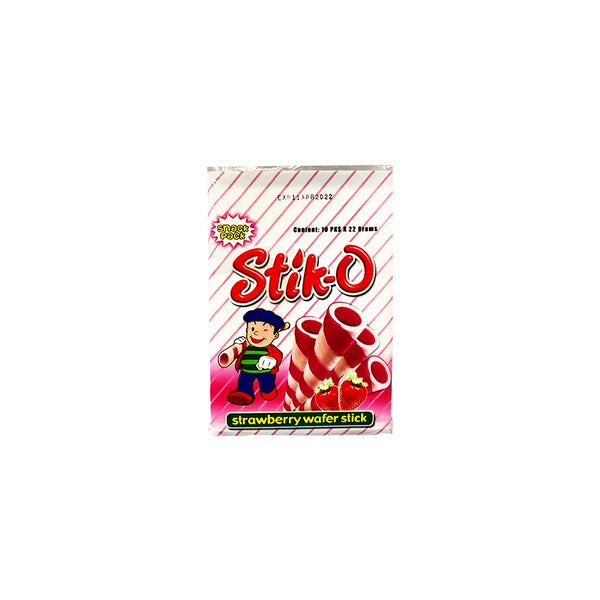Stik-O Strawberry Wafer Stick 220g