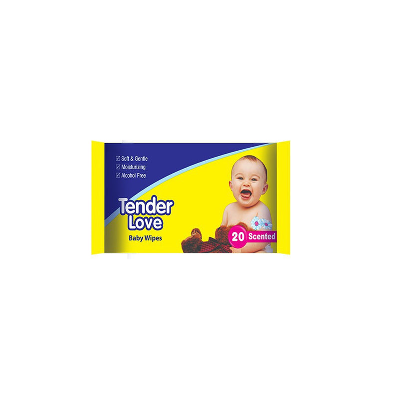 Tender Love Baby Wipes Scented 20's