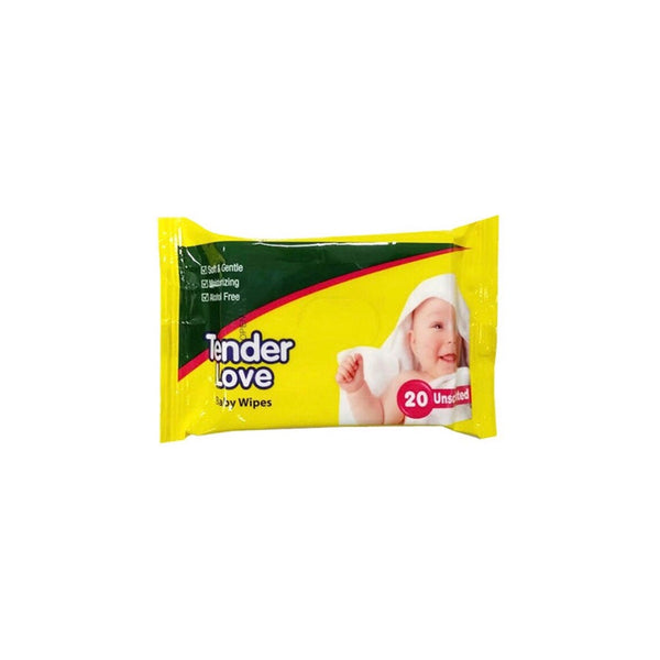 Tender Love Baby Wipes Unscented 20's