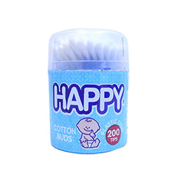 Happy Cotton Buds White 200T CAN